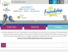 Tablet Screenshot of njfriendshipwalk.com